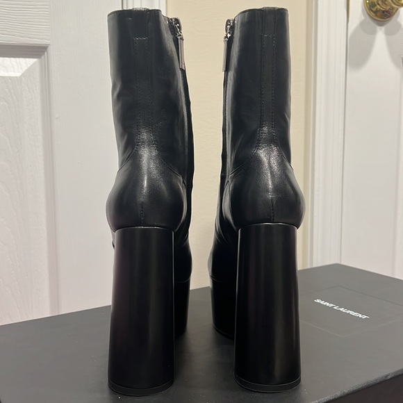 Saint Laurent Billy Platform Ankle Bootie Brand New Size 37.5 - Picture 5 of 10